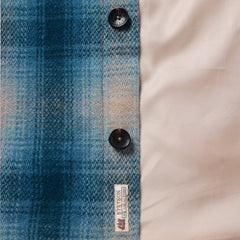 Wool Plaid Shirt Jacket Blue | Stetson