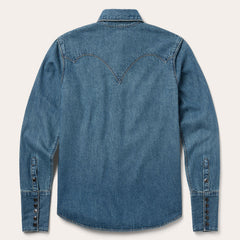 Chocolate Snap Western Denim Shirt Blue | Stetson