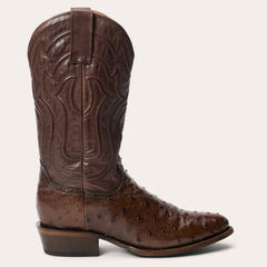 Chisholm Ostrich Boots Tobacco | Stetson