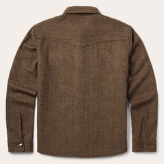 Herringbone Shirt Jacket Brown | Stetson