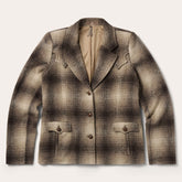 Wool Plaid Western Blazer Brown | Stetson