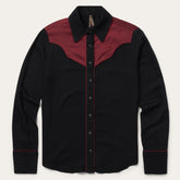 Piped Western Blouse Black | Stetson