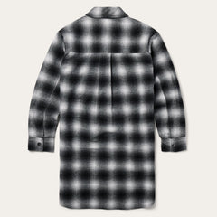 Ombre Oversized Shirt Jacket Black | Stetson