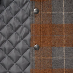 Plaid Western Shirt Jacket Brown | Stetson