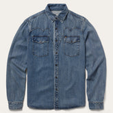 Retro Denim Western Shirt Blue | Stetson