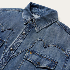 Retro Denim Western Shirt Blue | Stetson