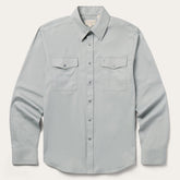 Brushed Twill Western Shirt Slate Green | Stetson
