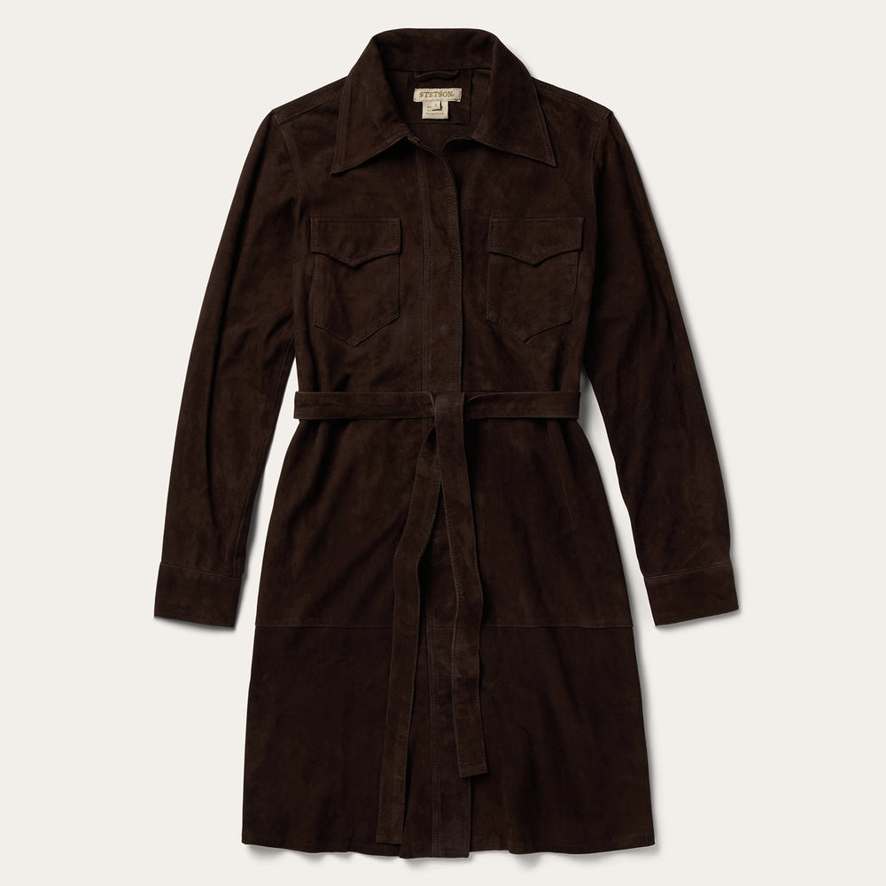 Lambskin Shirt Dress Brown | Stetson