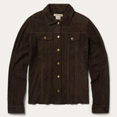 Lambskin Shirt Jacket Brown | Stetson