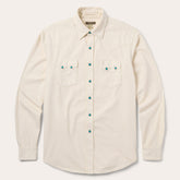Turquoise Snap Western Denim Shirt Cream | Stetson