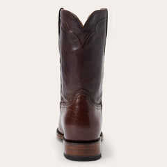 Clay Smooth Ostrich Roper Boots Tobacco | Stetson