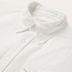 Peached Oxford Button-Down Shirt White | Stetson