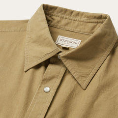 Baby Corduroy Western Shirt Tan | Stetson