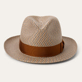Emin Straw Fedora Brown Mix | Stetson