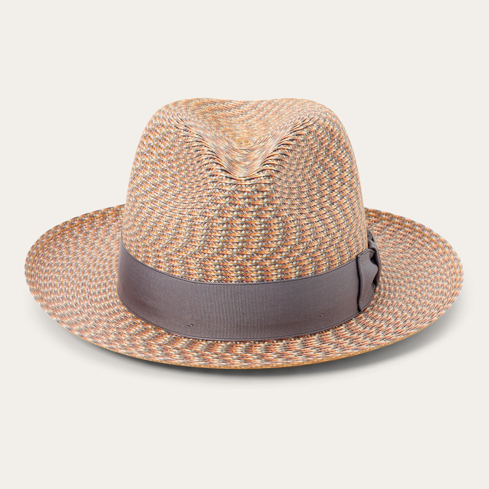 Emin Straw Fedora Quartz Mix | Stetson