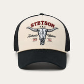 Skull Trucker Hat Off White / Black | Stetson