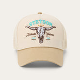 Skull Trucker Hat Off White / Khaki | Stetson