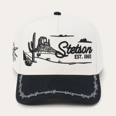 Landscape Trucker Hat Off White / Black | Stetson