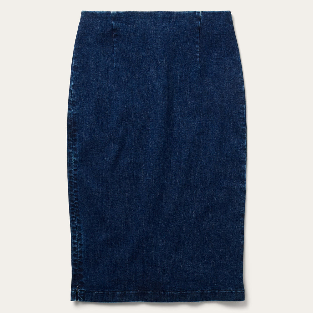 Stretch Denim Pencil Skirt Blue | Stetson