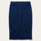 Stretch Denim Pencil Skirt Blue | Stetson