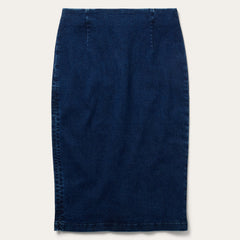 Stretch Denim Pencil Skirt Blue | Stetson