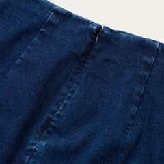 Stretch Denim Pencil Skirt Blue | Stetson