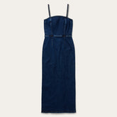 Stretch Denim Fitted Dress Blue | Stetson