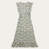 Field Flowers Print Peasant Dress Yellow | Stetson