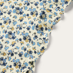 Field Flowers Print Peasant Dress Yellow | Stetson