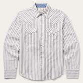 Ombre Stripe Western Shirt Brown | Stetson