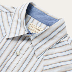 Ombre Stripe Western Shirt Brown | Stetson