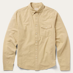 Peached Oxford Button-Down Shirt Tan | Stetson
