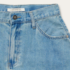Light Wash Denim Skirt Blue | Stetson