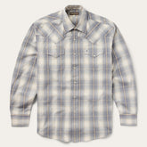 Smoke Diamonds Plaid Western Shirt Grey | Stetson