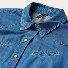 Smile Pocket Denim Dress Blue | Stetson