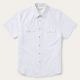 White Oxford Short Sleeve Western Shirt White | Stetson