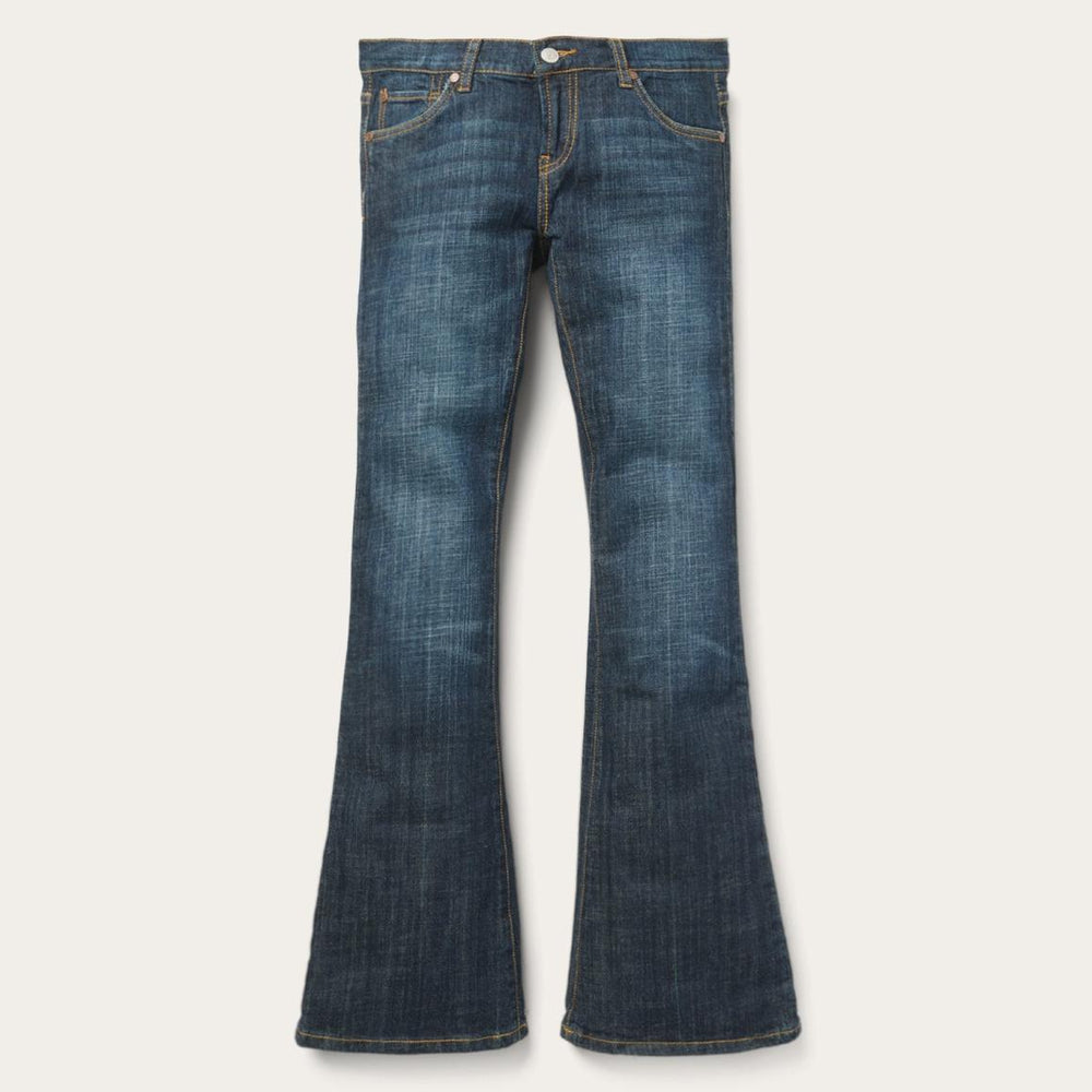 816 Classic Boot Cut Jeans In Dark Wash Blue | Women Stetson Denim