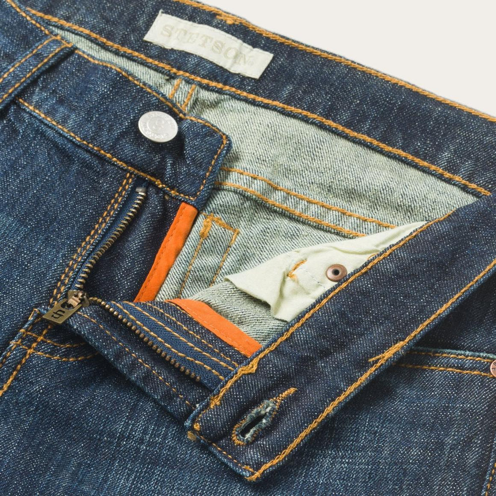 816 Classic Boot Cut Jeans In Dark Wash Blue | Women Stetson Denim