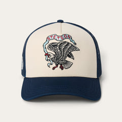 Eagle Trucker Hat Navy | Stetson