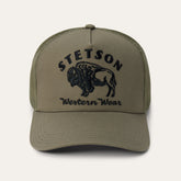 Bison Trucker Hat Olive | Stetson