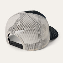 Bison Patch High Crown Trucker Hat Black | Stetson