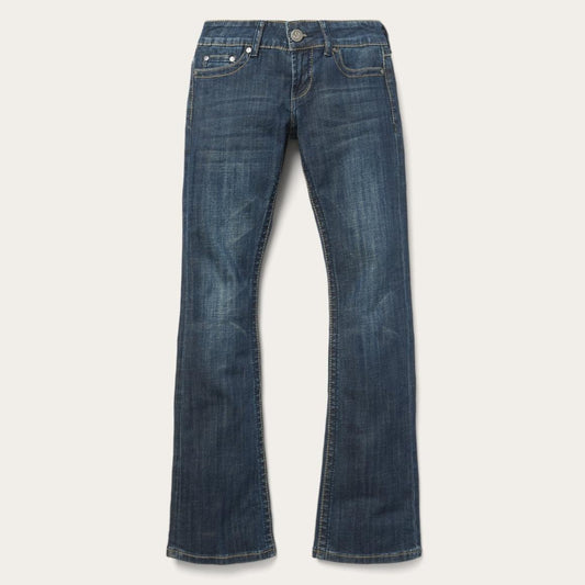 818 Bootcut Jean With "S" Back Pocket Blue | Women Stetson Denim