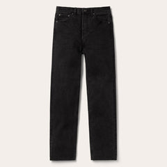 915 High Rise Straight Fit Crop Jeans Black | Women Stetson Denim
