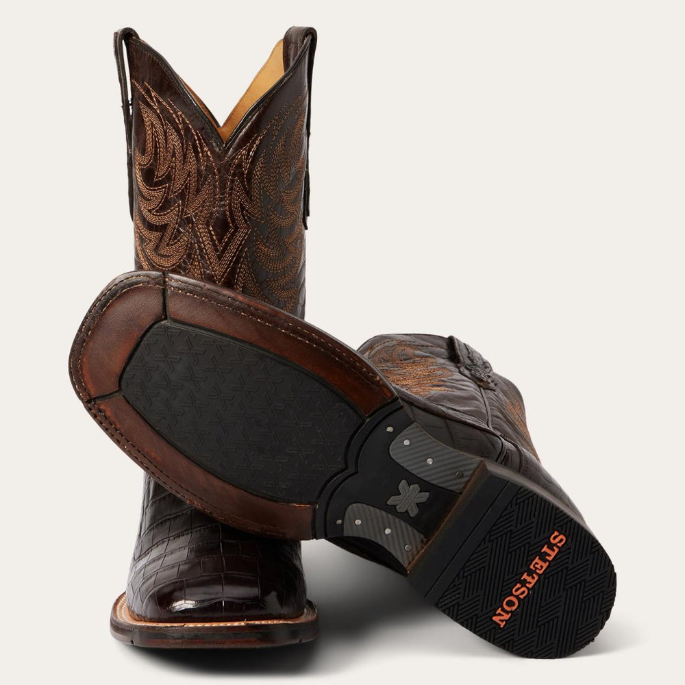 Aces Alligator Boot Brown | Men Stetson Western