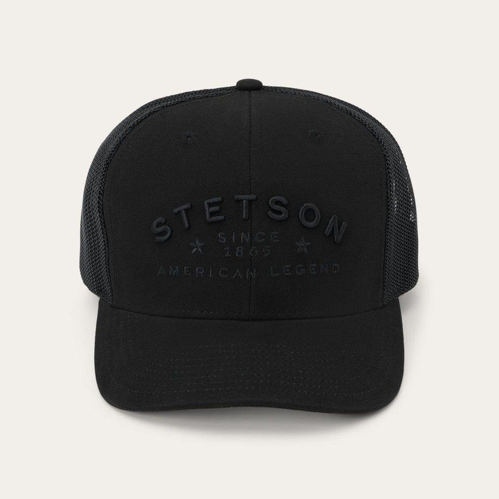 American Legend Trucker Cap Black | Men/Women Stetson Caps & Truckers