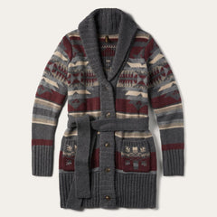 Aztec Belted Cardigan Multi | Women Stetson Sweaters