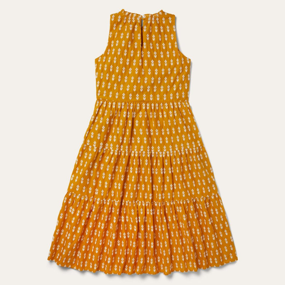 Aztec Dress Yellow | Women Stetson Midi