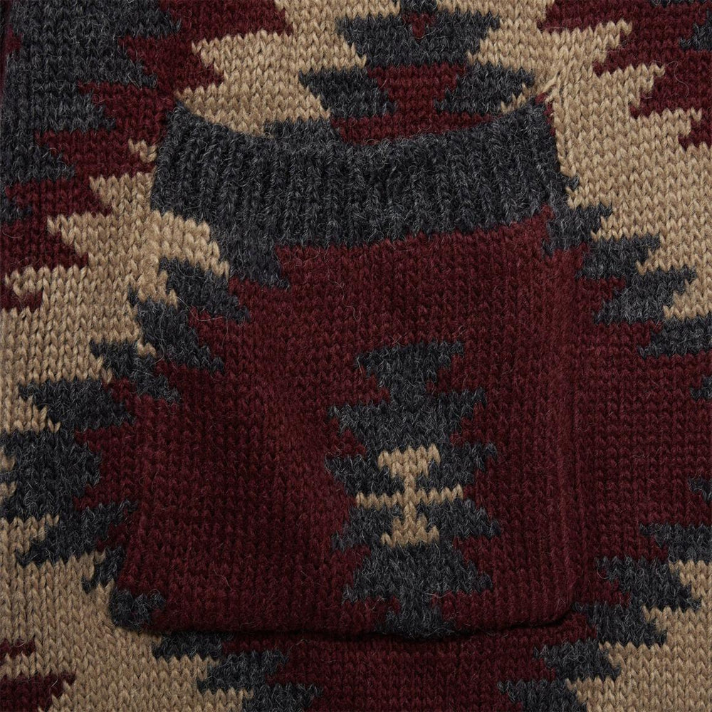 Aztec Duster Sweater Wine | Women Stetson Sweaters