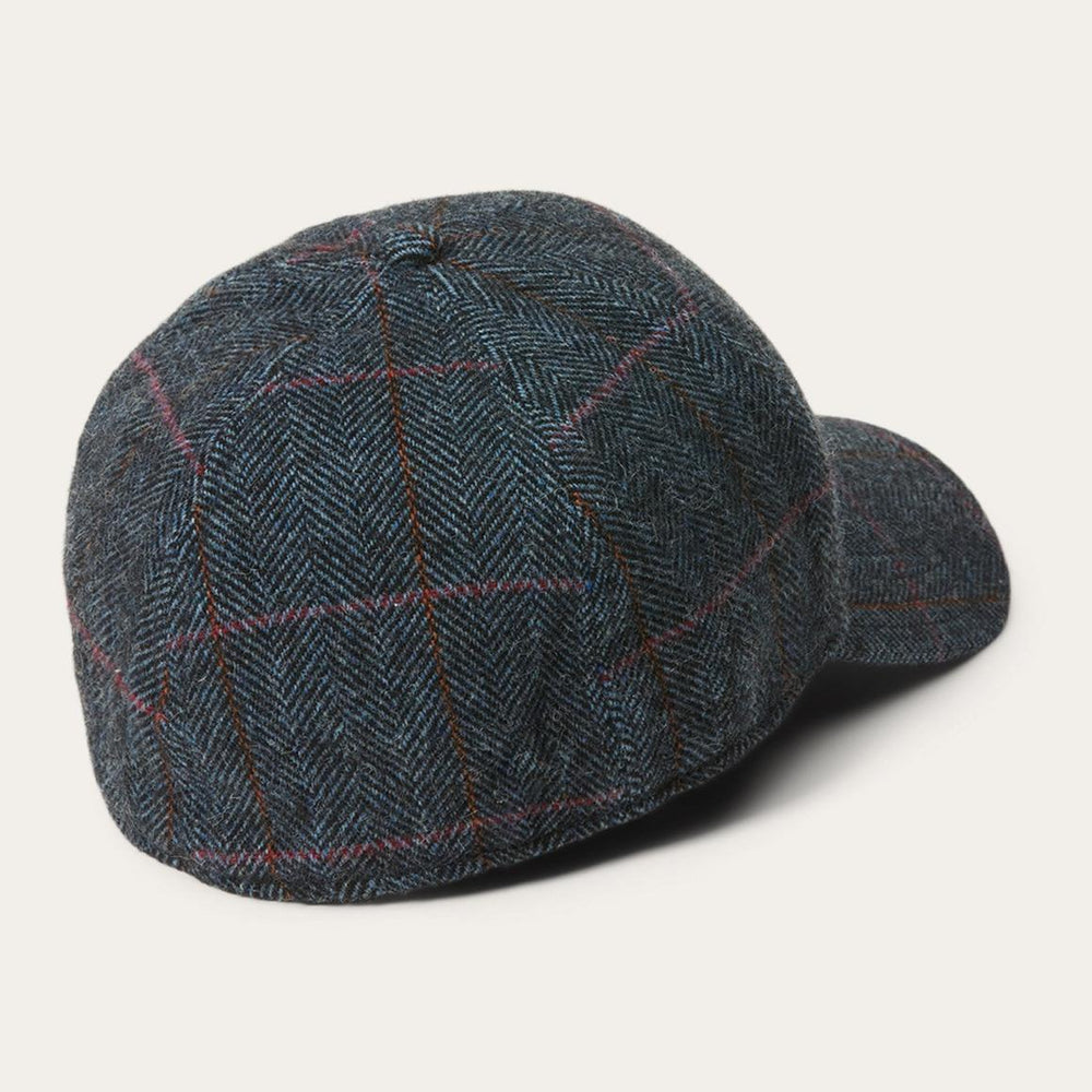 Baseball Cap Wool Blue Herringbone | Men/Women Stetson Caps & Truckers