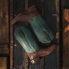 Big Horn Tobacco Alligator Cowboy Boot Brown | Men Stetson Western